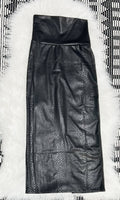 Snake Faux Leather Pencil Skirt