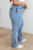 ship only -Mildred High Rise V Front Waistband Straight Jeans