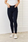 Judy Blue Navy Full Size Garment Dyed Tummy Control Skinny Jeans