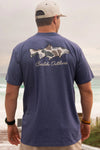 Burlebo Navy Camo Fish T-Shirt